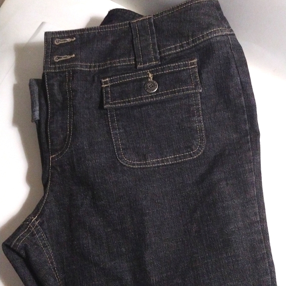 TRIBA DENIM 2 PIECE JEANS & JACKET LOW WAIST JEANS,SIZE 10 - Picture 2 of 10